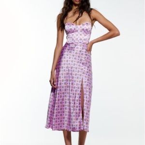 Beautiful Zara Satin Bustier midi